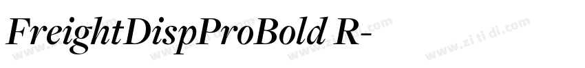 FreightDispProBold R字体转换 FreightDispProBold R字体转换